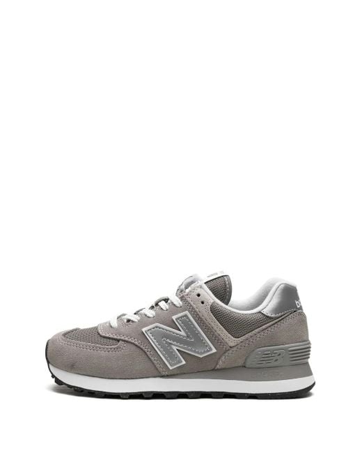 New Balance Gray 574 Core Low-Top Sneakers