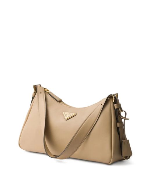 Prada Natural Medium Aimée Shoulder Bag
