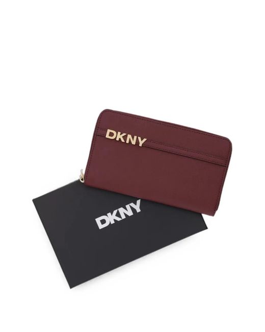 DKNY Purple Avril Zip-Around Wallet