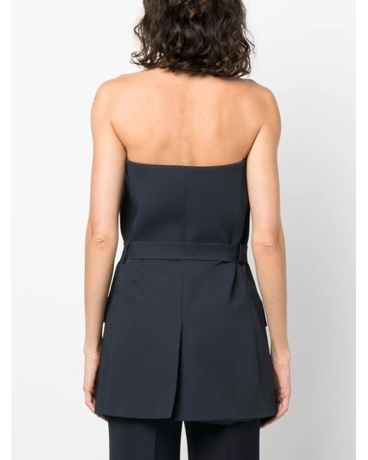 Our Legacy Blue Off-Shoulder Suit Top