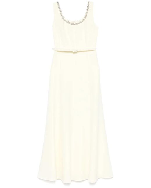 Roland Mouret デコラティブ キャディ マキシドレス White