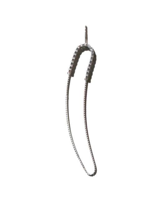 Saskia Diez Multicolor Fringe Loop Earrings