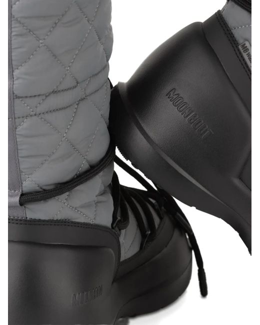 Stivali Da Pioggia Trapuntati di Moon Boot in Black