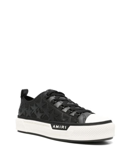 Amiri Black Stars Court Low Sneakers for men