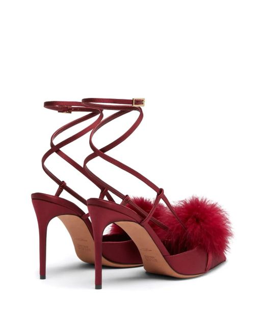 Malone Souliers Red 90mm Rafaella Slingback Pumps