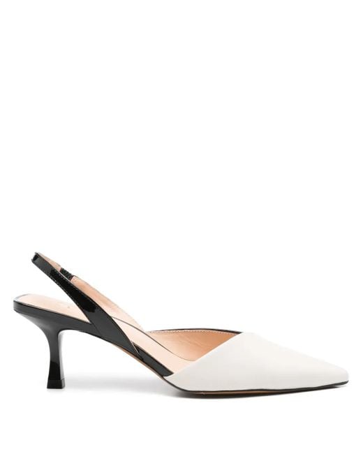 Guilhermina White 70Mm Alicia Leather Pumps