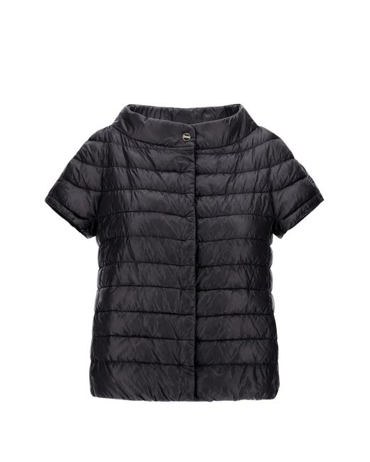 Herno Black Greta Short-Sleeve Jacket