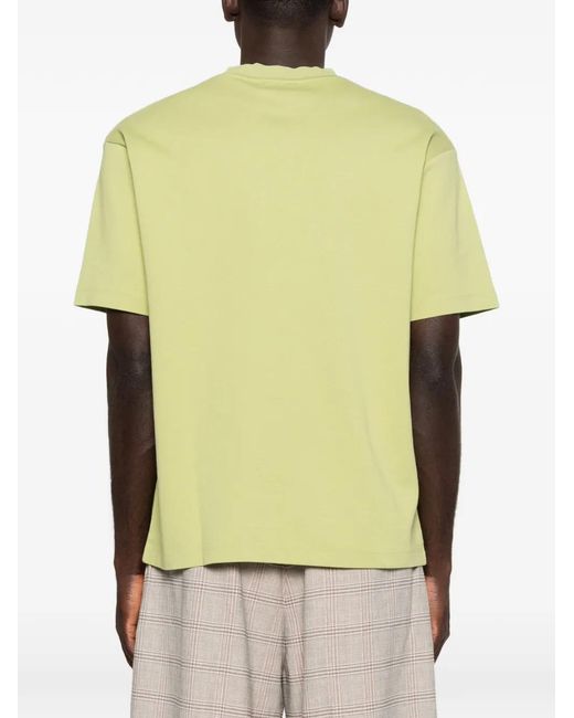 Drole de Monsieur Yellow T-Shirt À Fleurs for men