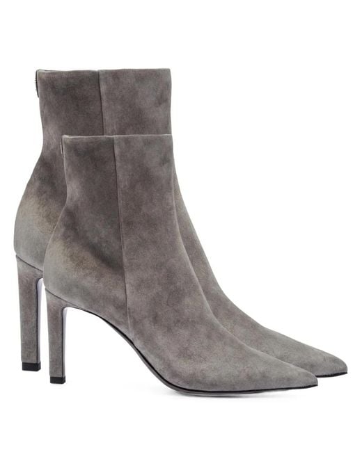 Jimmy Choo Gray Frankie Ankle Boots 85