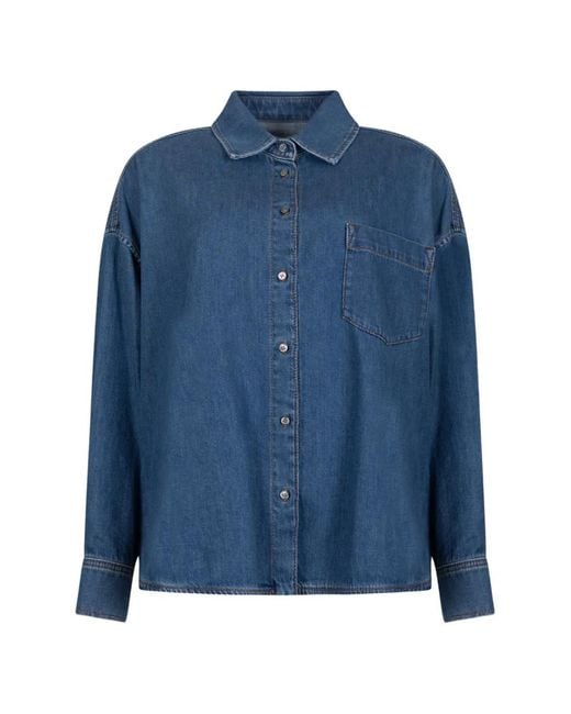 Weekend by Maxmara Blue Collared Pocket Shirt