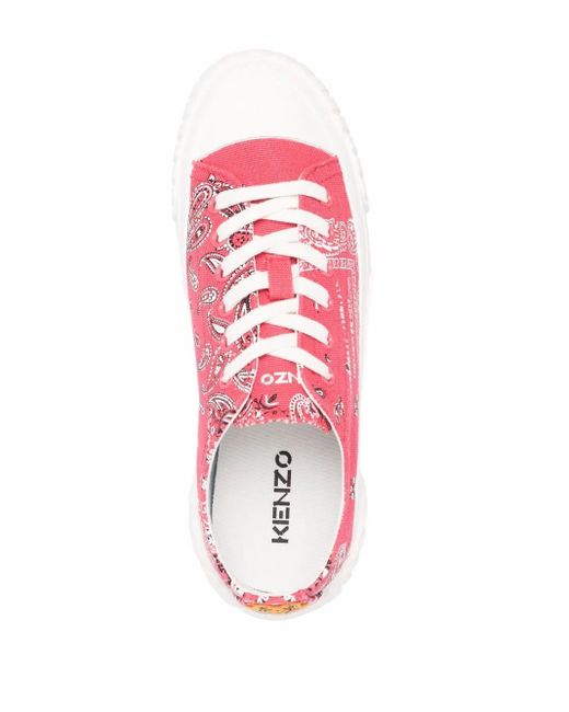 Baskets À Logo Tiger KENZO en coloris Pink