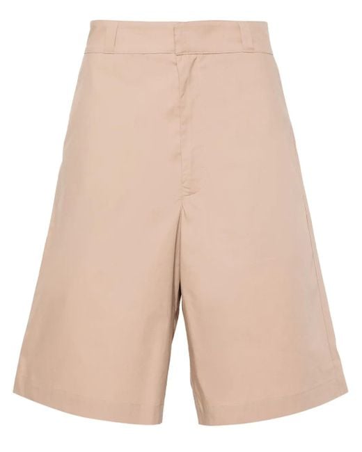 MODES GARMENTS Natural Poplin Bermuda Shorts for men