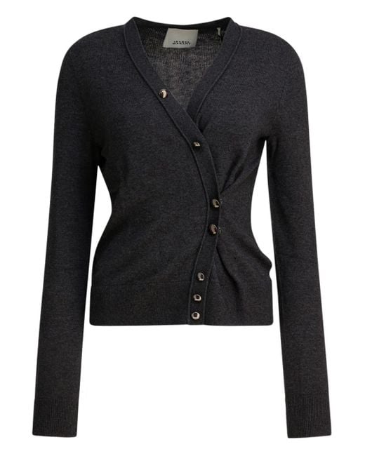 Cardigan Carline Con Scollo A V di Isabel Marant in Black