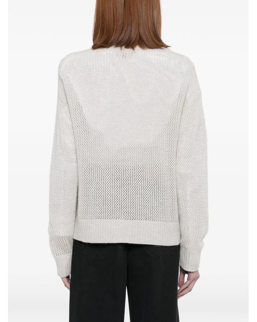 Cardigan Azure N.Peal Cashmere en coloris White