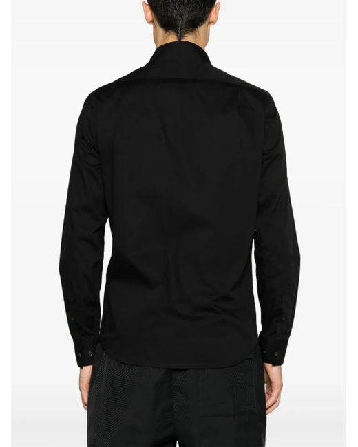 Camisa con parche del logo Iceberg de hombre de color Black