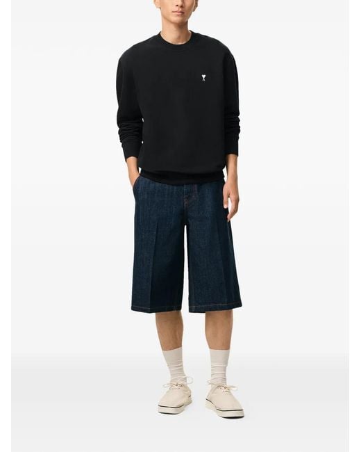AMI Black Ami De Coeur Sweatshirt for men