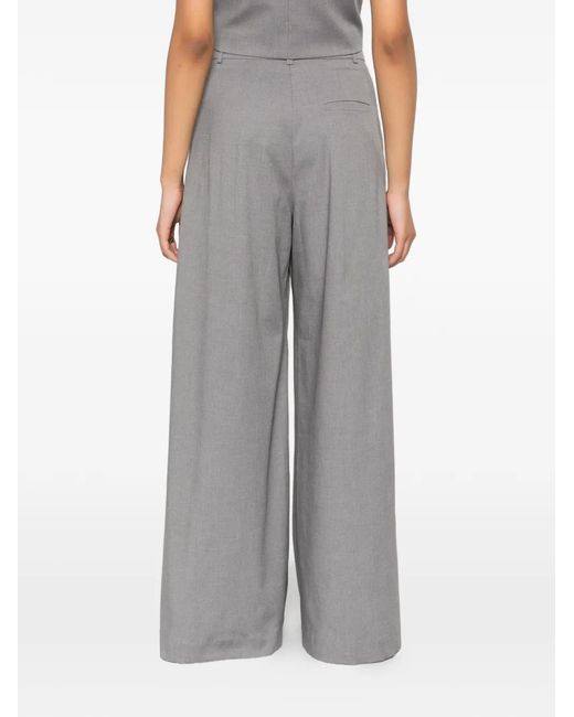 A.M.G Gray Pleated Trousers