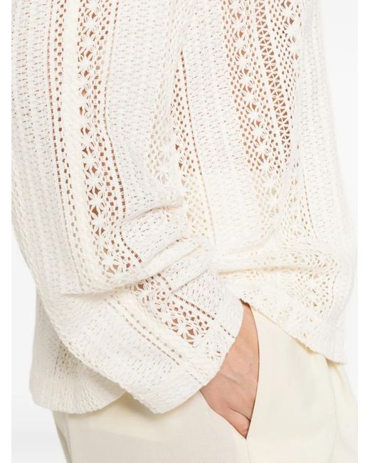 Low Classic White Lace Button Shirt