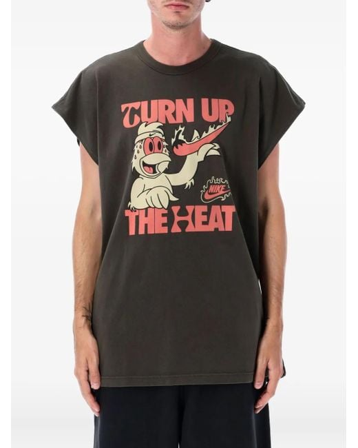 Nike Black Graphic Short-Sleeves T-Shirt for men