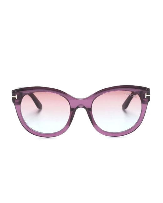 Tom Ford Pink Tamara Oversize-Frame Sunglasses