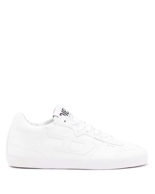 DIESEL White S-Leroji Low-Low-Top Sneakers