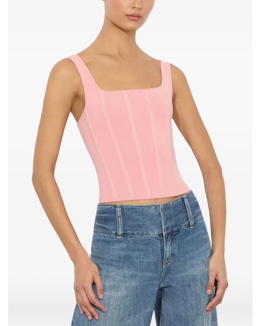 Alice + Olivia Sariah コルセットトップ Pink