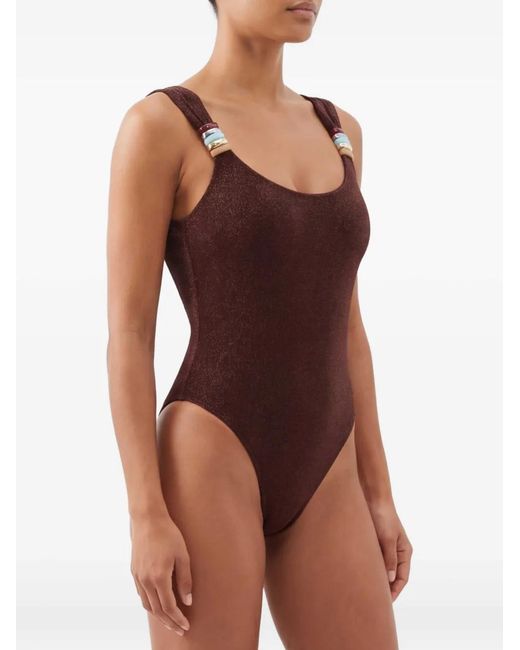 Oseree Brown "Lumiã¨Re Multi Ring Maillot" One-Piece Swimsuit