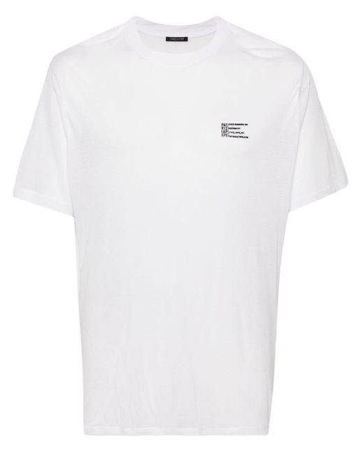 Patrizia Pepe White Logo-print Lightweight T-shirt for men