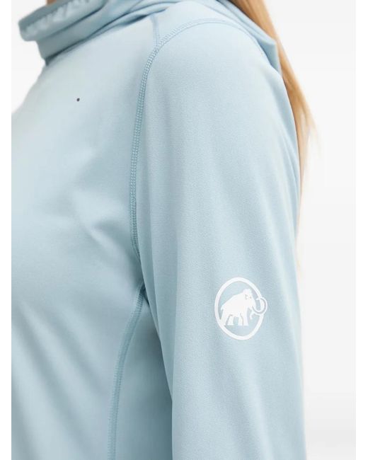Mammut Blue Selun Fl Sun Performance Hoodie