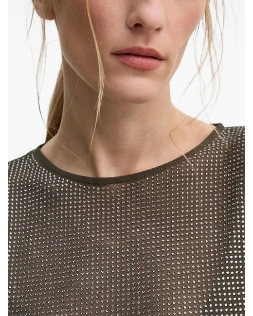 Samsøe & Samsøe Gray Embellished Long-Sleeved Top