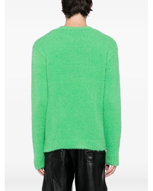 メンズ Walter Van Beirendonck インターシャ セーター Green