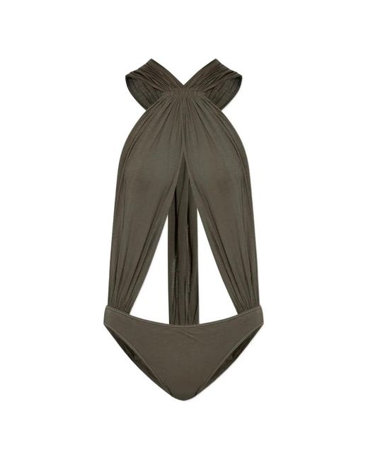 Rick Owens Green Draped-Design Body