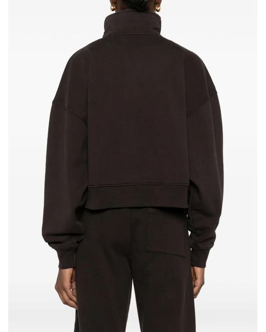 Citizens of Humanity Black Mirelle Funnel-Neck Sweatshirt