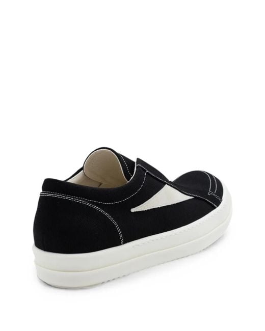 Rick Owens White Laceless Slip-On Sneakers for men