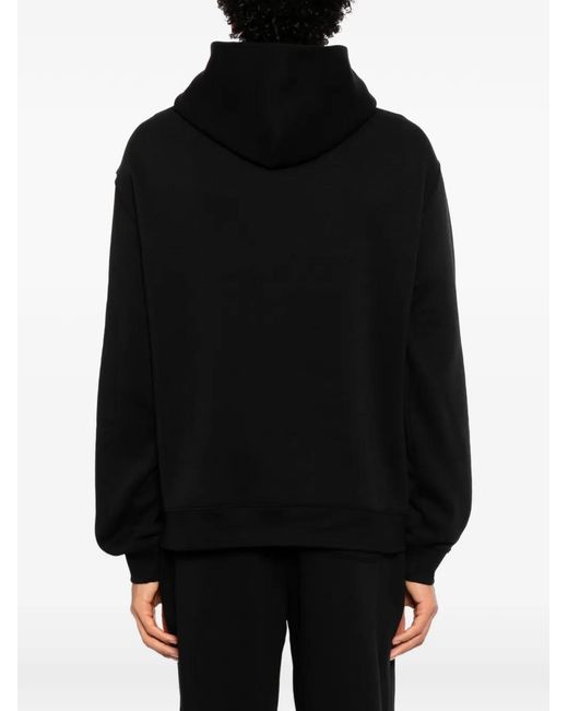 Melt Black Graphic-Print Hoodie for men