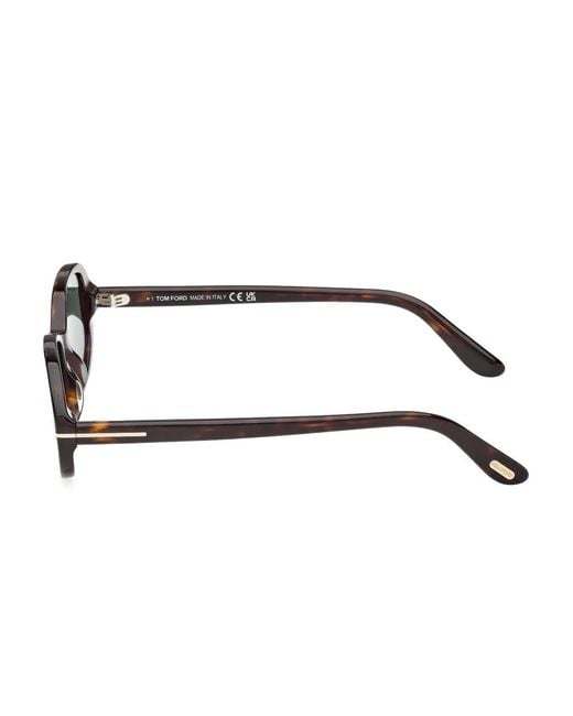 Tom Ford Brown Oval-Frame Sunglasses