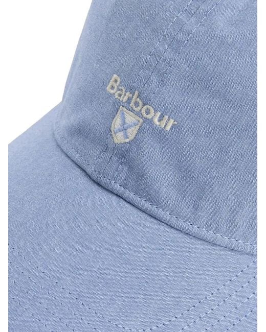 Barbour Blue Nelson Chambray Cap for men