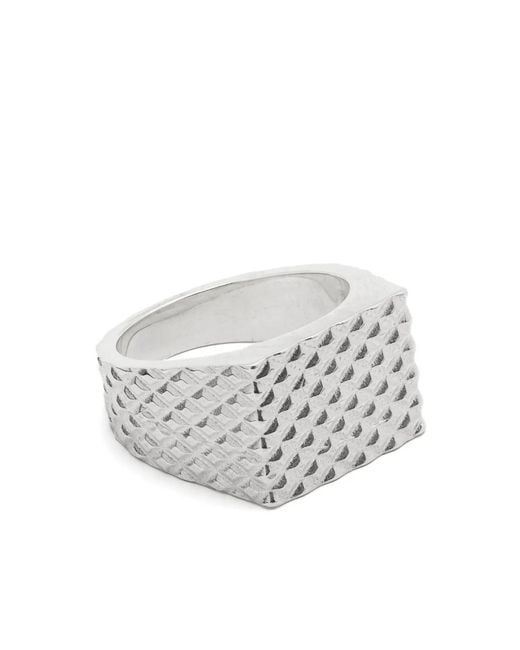 Wouters & Hendrix White Midnight Children Textured Ring