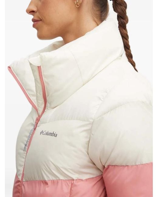 Columbia Red Puffect Ii Colour-Block Puffer Jacket