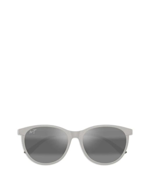 Maui Jim Gray Round Frame Sunglasses