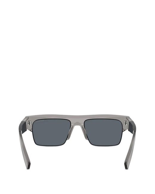 Prada Gray Lunettes De Soleil À Monture Carrée