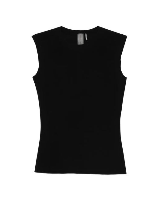 Norma Kamali Black Sleeveless Top