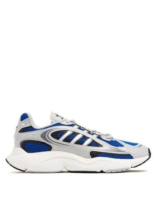 Adidas Blue Ozmillen Lace-Up Sneakers for men