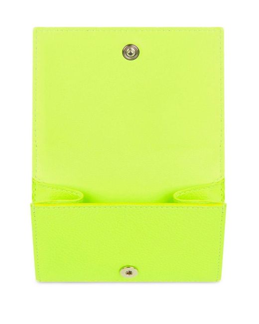 Balenciaga Yellow Logo-print Wallet for men