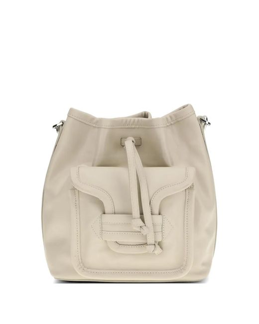Pierre Hardy Natural Maxi Alpha Day Drawstring Flap Bucket Bag