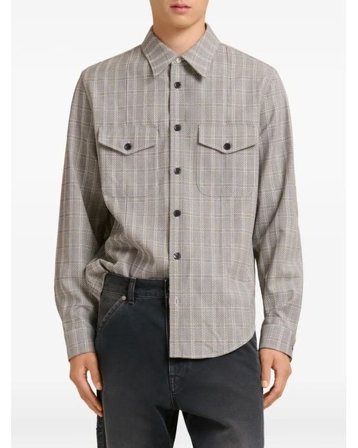 Marni Gray Flap-Pocket Shirt for men