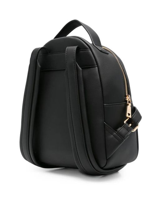 Love Moschino Black Logo-Lettering Backpack