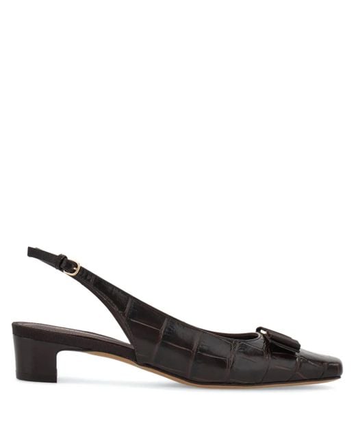 Ferragamo Black 30Mm Vara Pumps