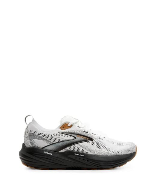 Brooks White Glycerin 22 Mesh Sneakers for men