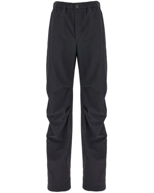 Pantalon Droit À Plaque Logo Ferragamo pour homme en coloris Blue